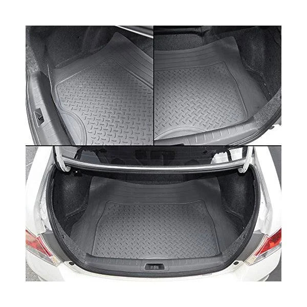 Gray Rubber Car Floor Mats Set P7164