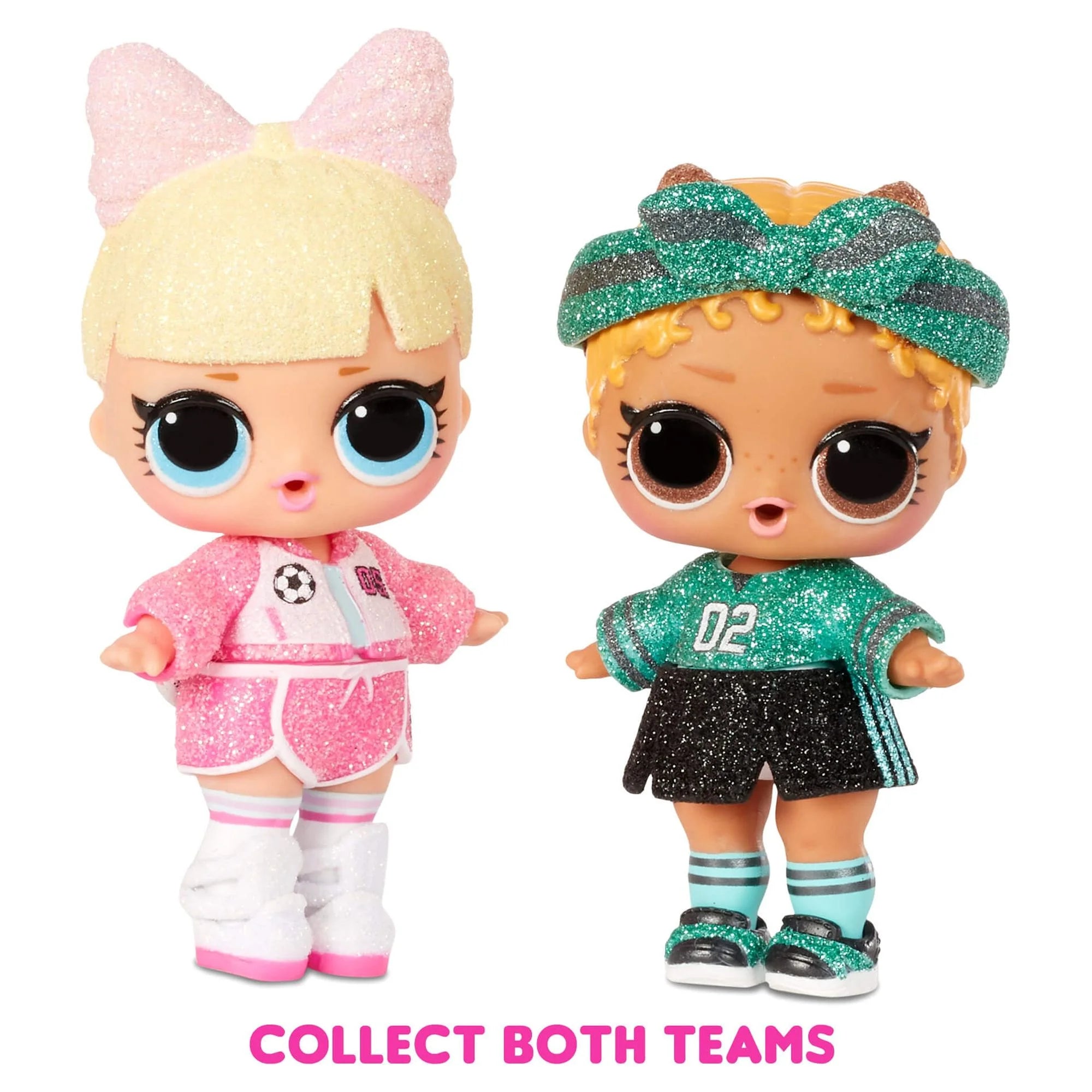 Soccer Team Sparkly Dolls With 8 Surprises U559