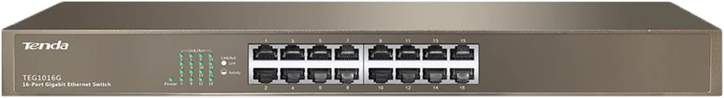 16-Port Gigabit Ethernet Switch, Metal, Fanless, Unmanaged, Pack of 2 L371830