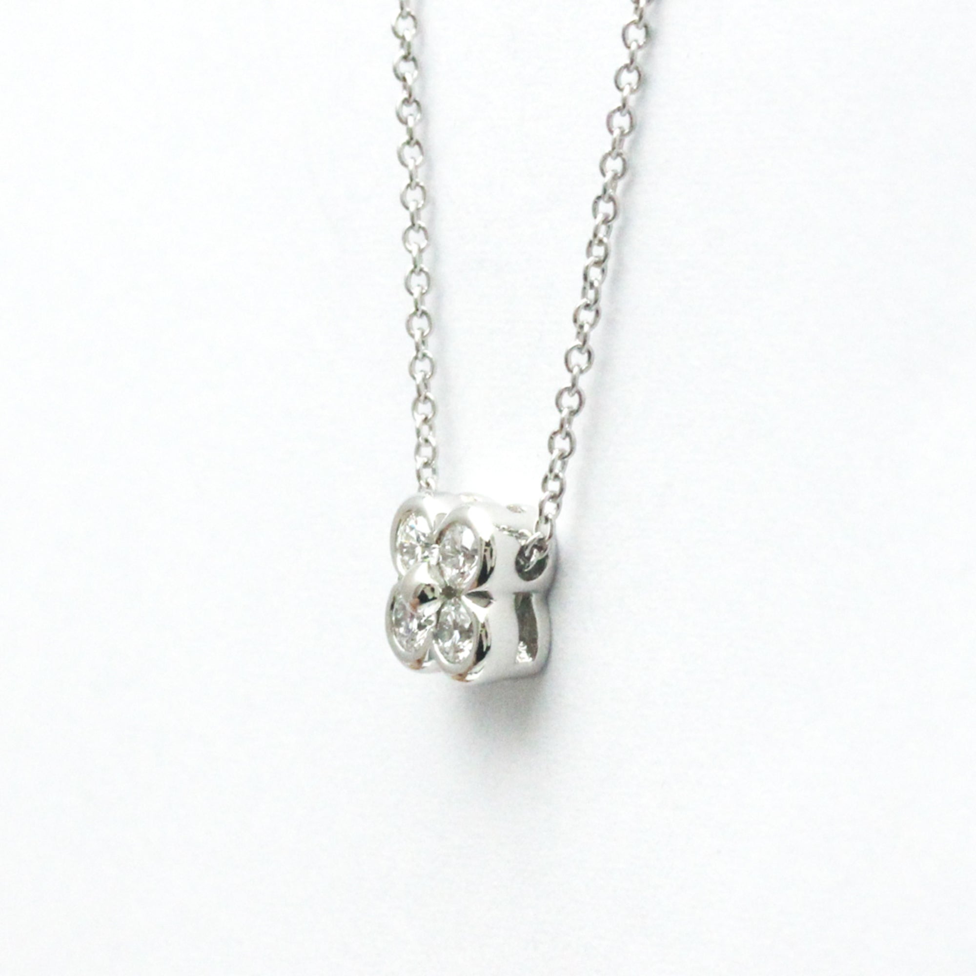 Platinum Diamond Bezel Set Necklace S330781
