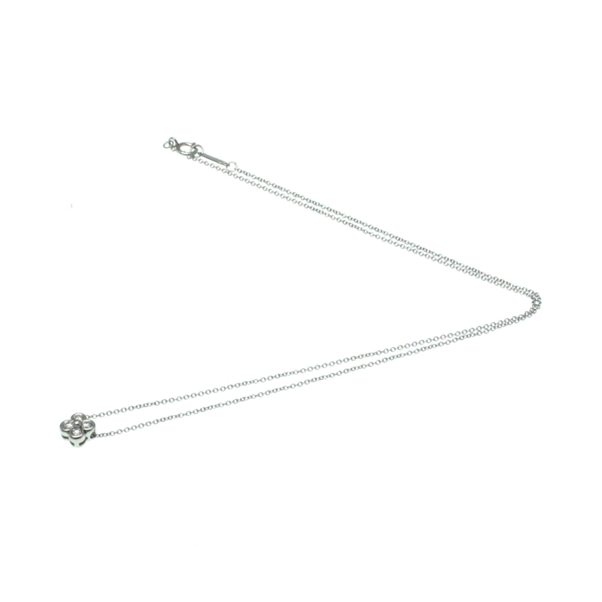 Platinum Diamond Bezel Set Necklace S330781