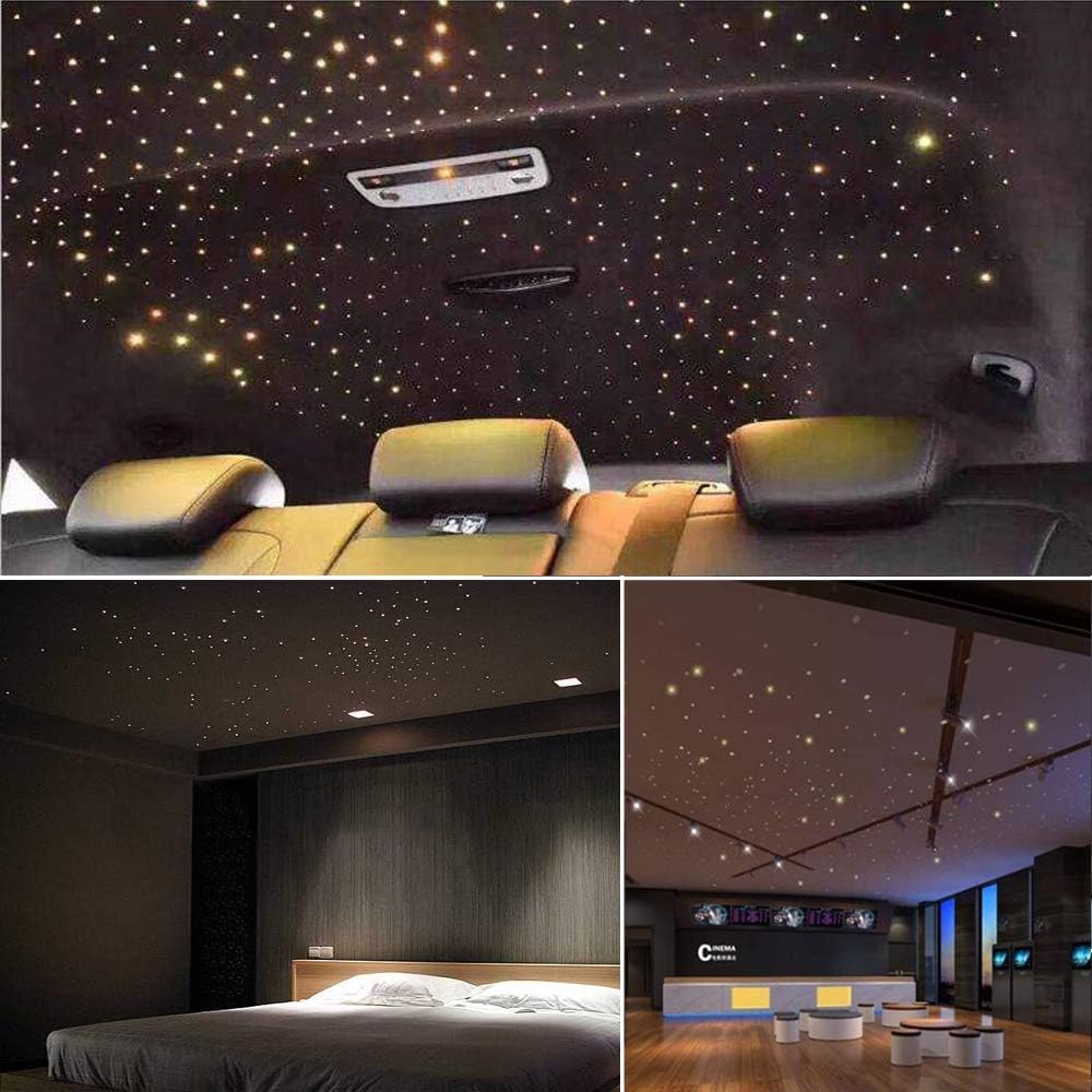 Fiber Optic Star Ceiling Sky Light, 450 Strands 0.03in/0.75mm 9.8ft/3m, 28key RF Remote Control Y52725