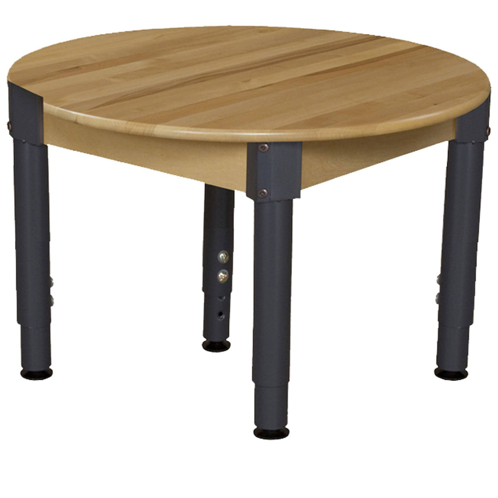 Round Hardwood Table with Legs L691372