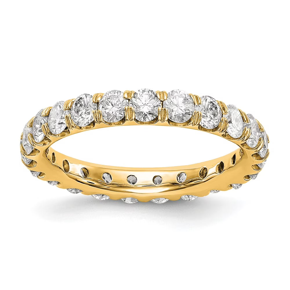 14K Yellow Gold Diamond Eternity Ring Size 9 U54980