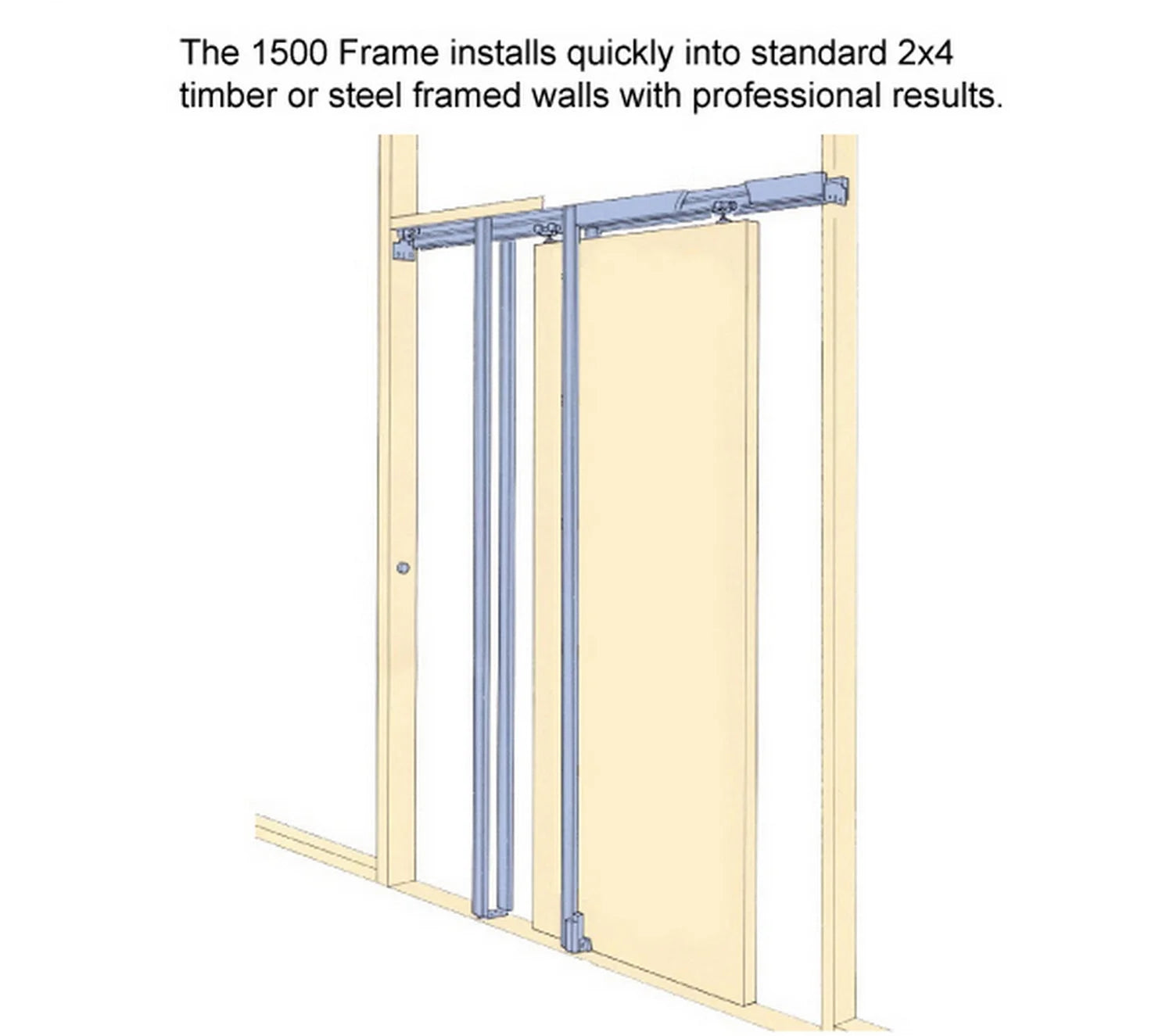 Sliding French Pocket Door 36 x 84 inches Solid Wood Interior Doors T5243