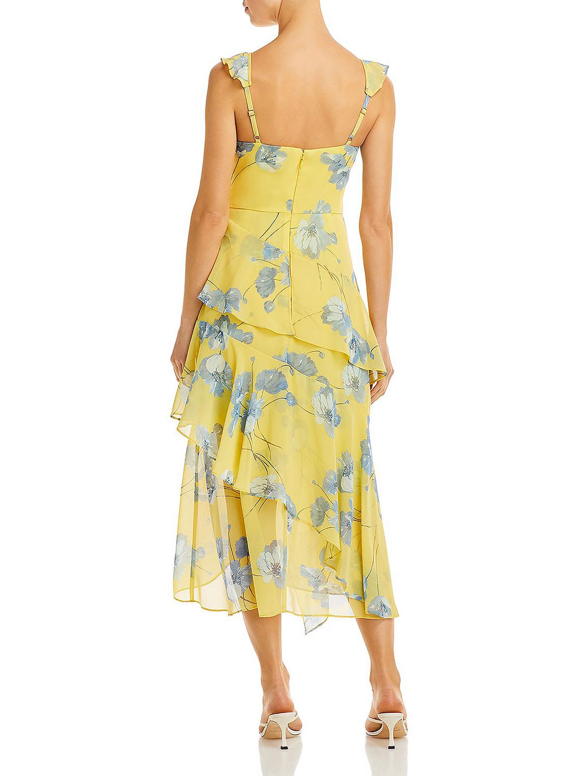 Floral Tiered Shift Dress X851639