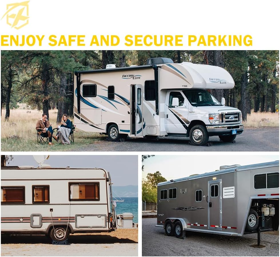 RV Leveling System Kit 2PCS with Anti-Slip Mats L2577