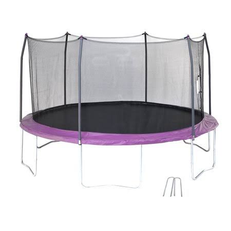 Purple 14 ft Trampoline with Wind Stakes N277532
