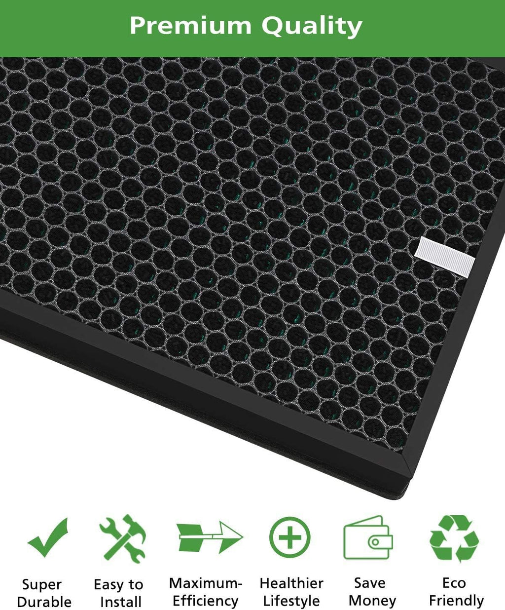 2 Pack Replacement Filter for Coway AIRMEGA Max2 Air Purifier True HEPA with Activated Carbon F8811