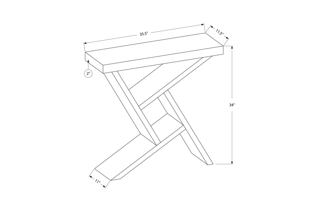 Cappuccino Hall Console Accent Table V38772