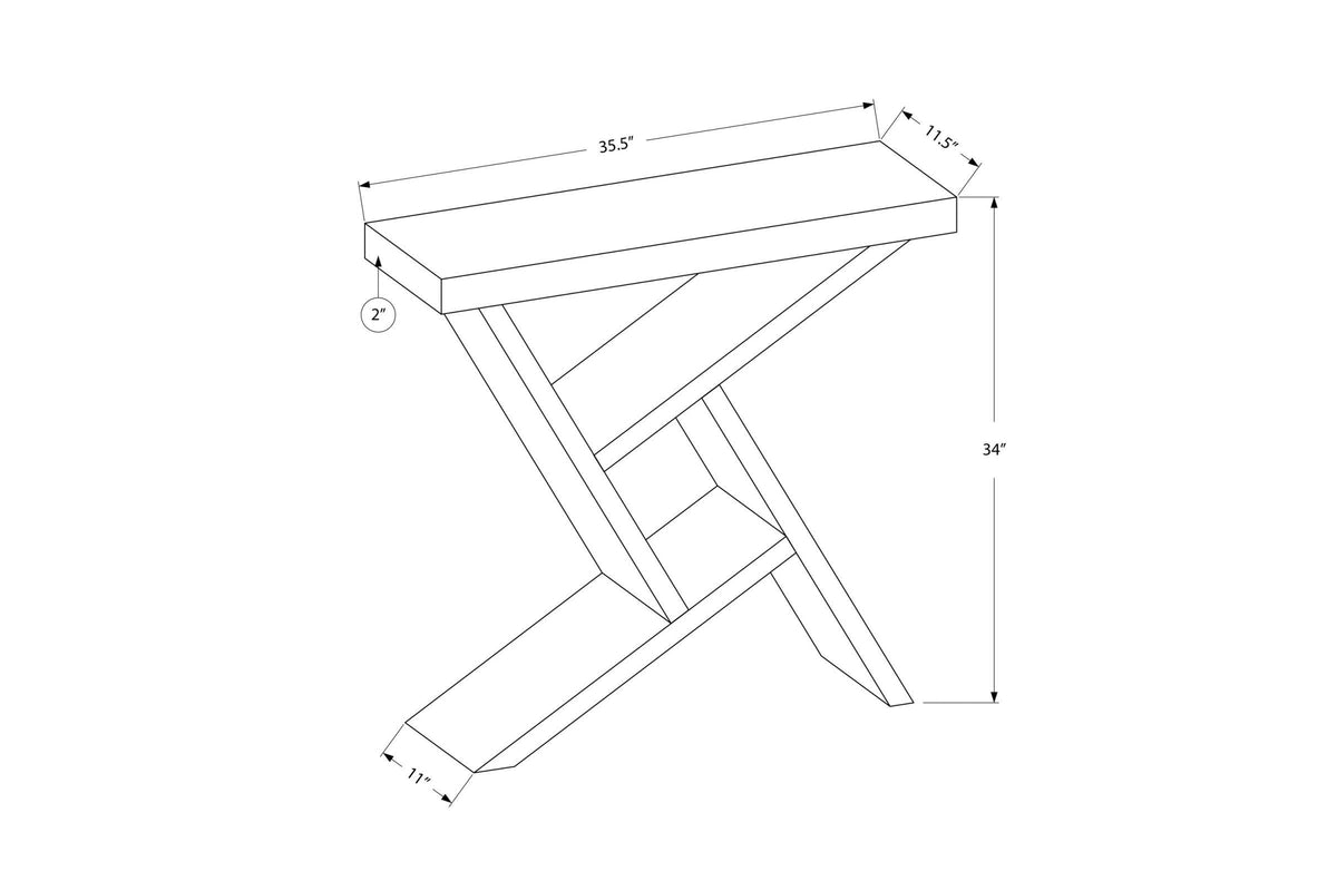 Cappuccino Hall Console Accent Table V38772