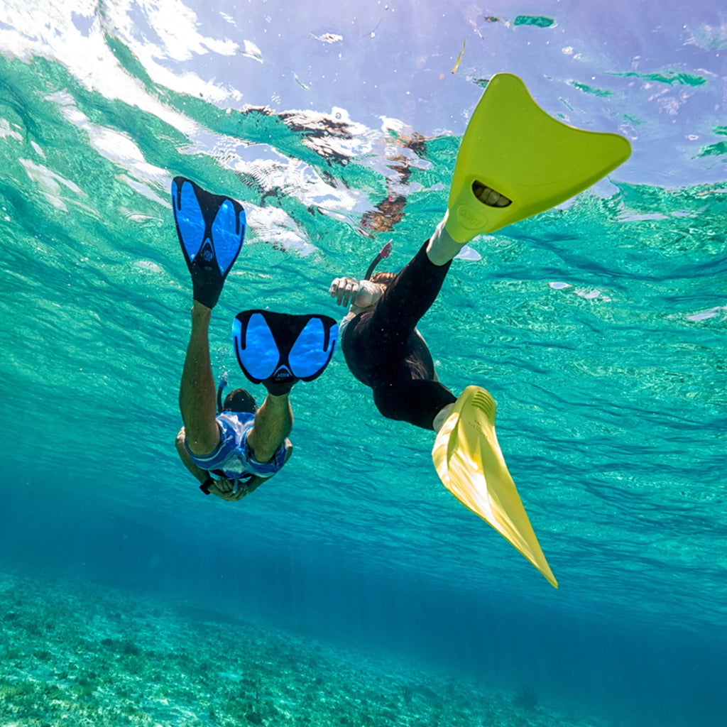 Black Full Foot Rubber Snorkeling Fins A414