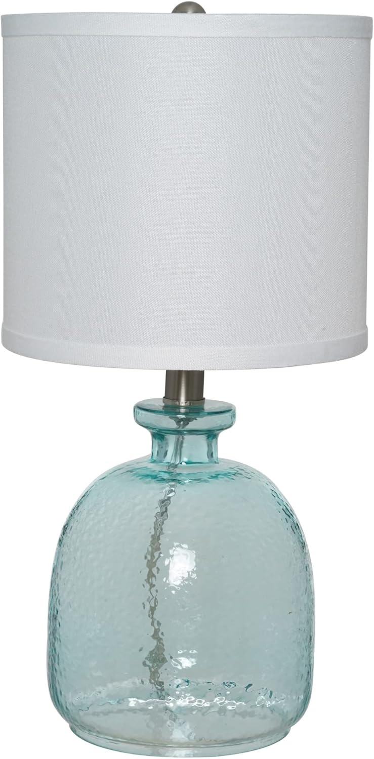 Coastal Textured Glass Table Lamp Z894