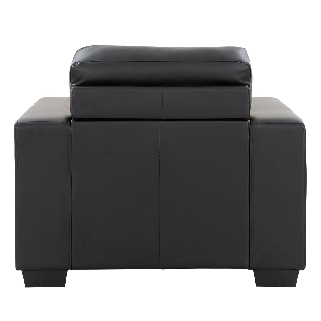 Red Bonded Leather Chair J28197