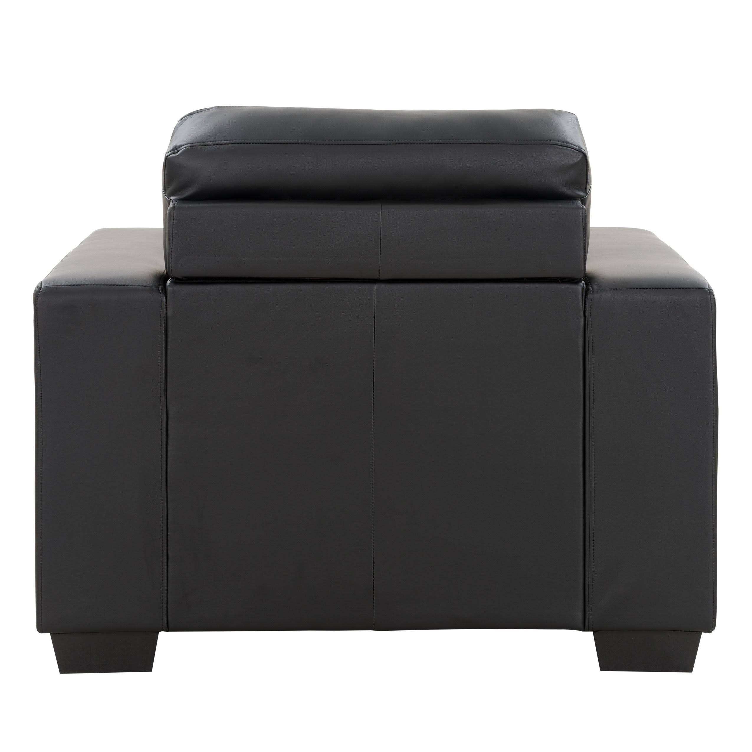 Red Bonded Leather Chair J28197
