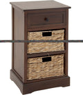 Modern Cabinet with 2-Wicker Basket U917