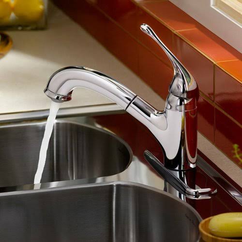 Polished Chrome Pull-Out Kitchen Faucet Z68785