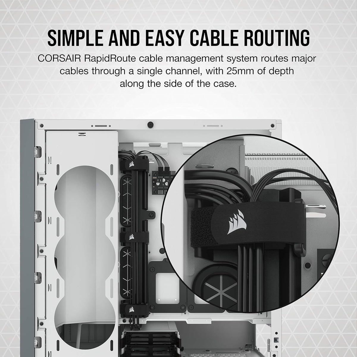 White Tempered Glass Mid-Tower ATX PC Case D93118