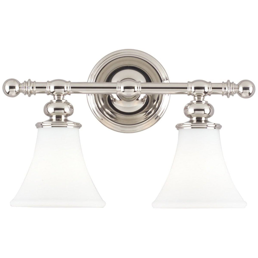 2 Light Bath Bracket, Satin Nickel U1325