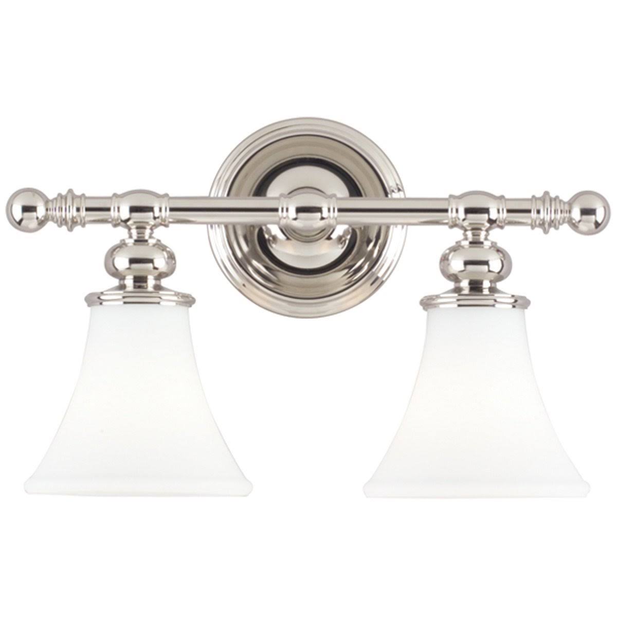 2 Light Bath Bracket, Satin Nickel U1325