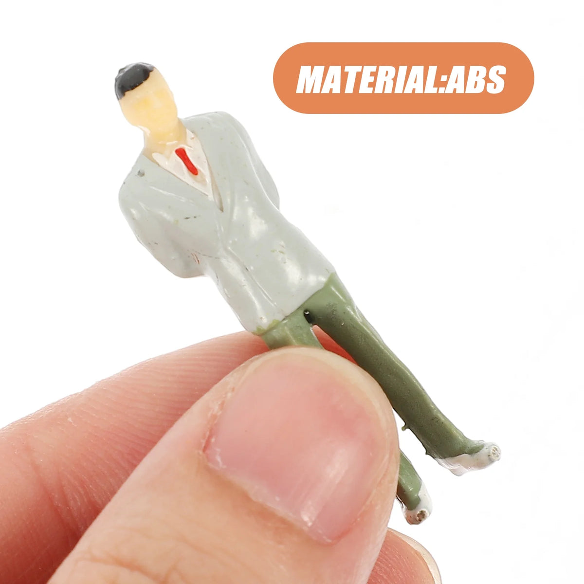 30 Pcs Abs Dollhouse People Simulation Model Decorations S767801