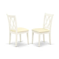 Set of 2 Linen White Fabric Upholstered Chairs D7949