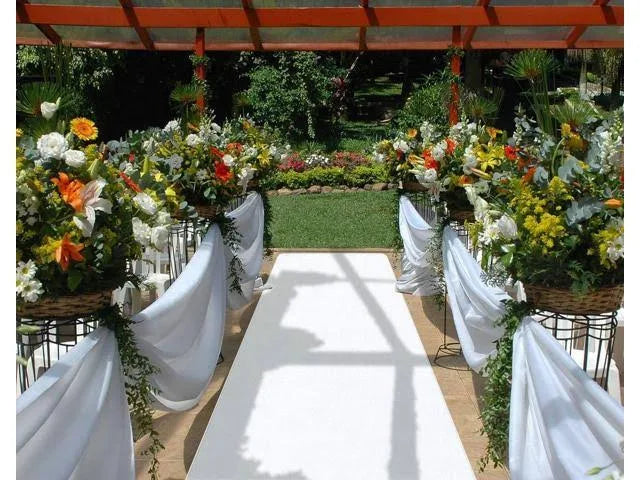 White Carpet Aisle Runner V5822