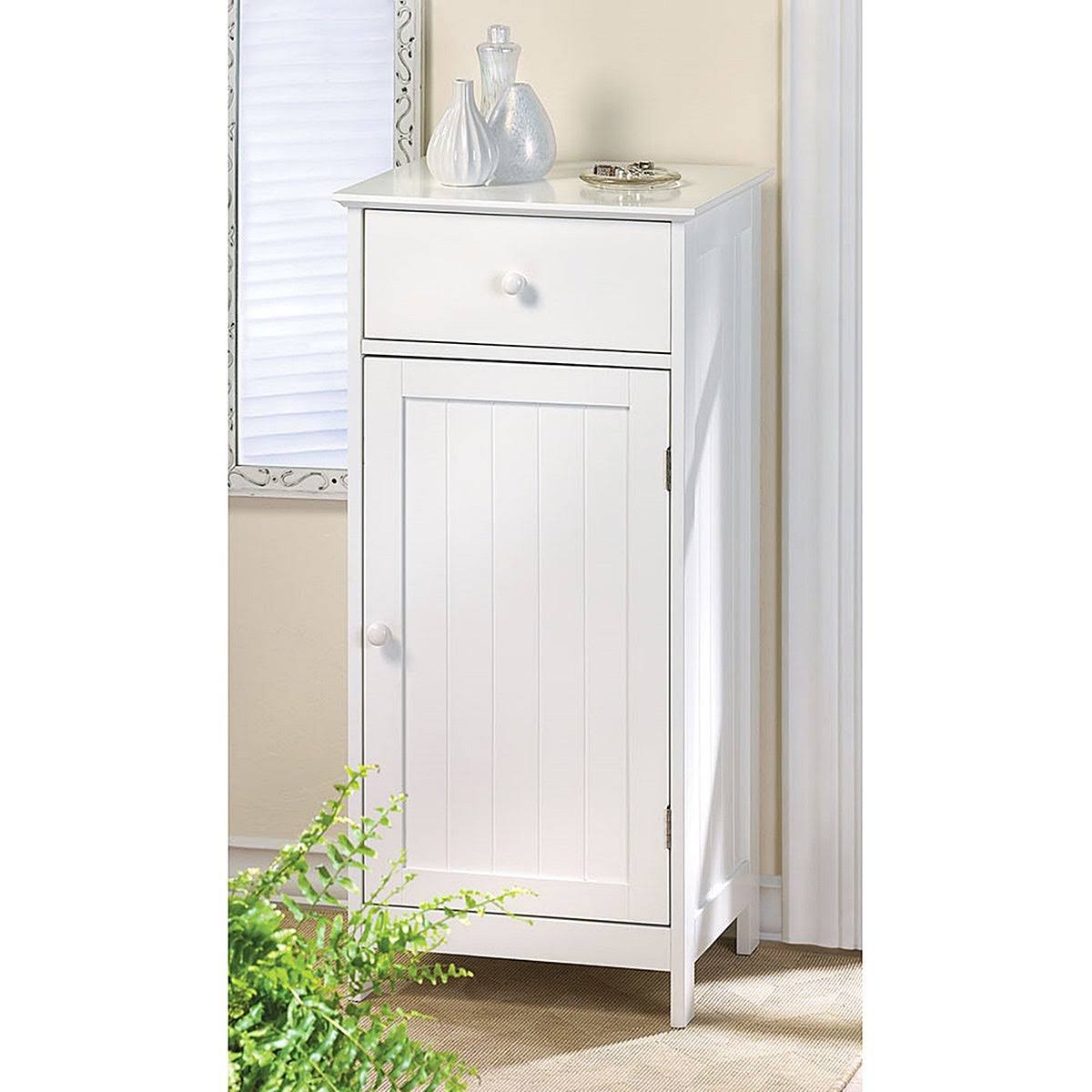 White MDF Wood Cabinet T1746