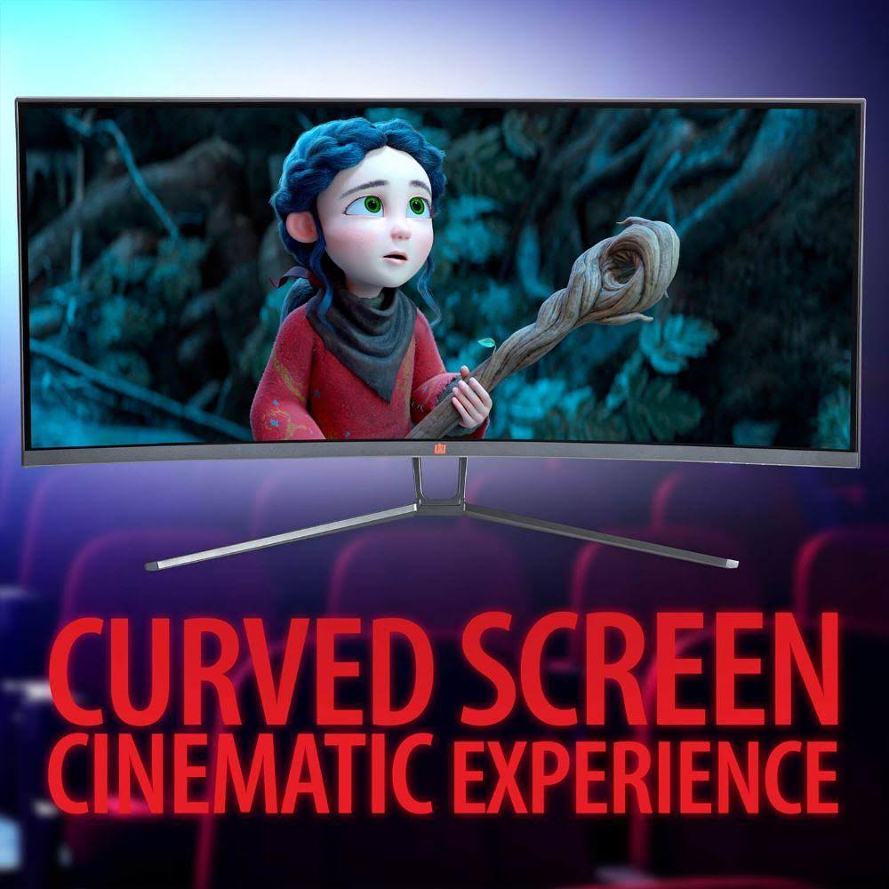 35x22 Curved UltraWide LED Gaming Monitor, 3440x1440 21:9 100Hz (2-Pack) P23385