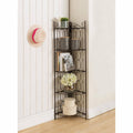 Metal 5 Tier Corner Shelf Bookcase U6866