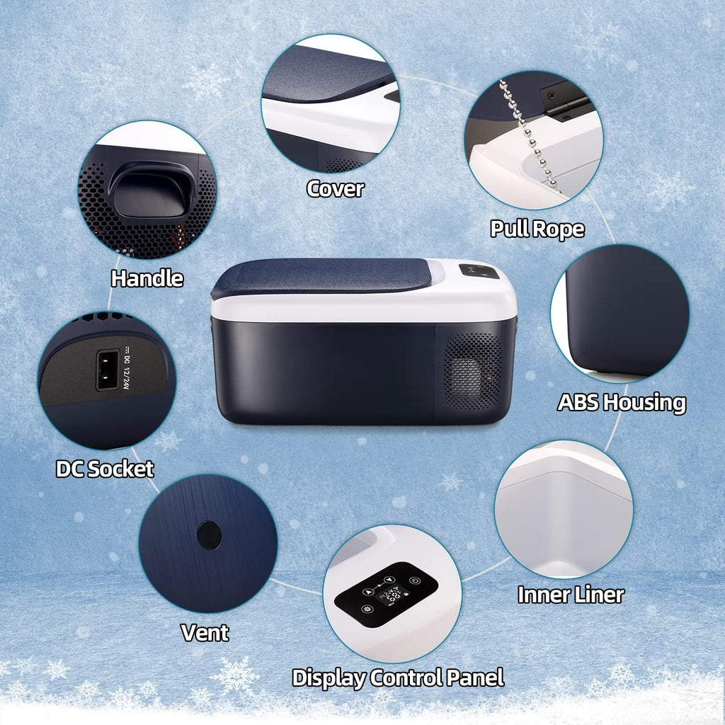 Car Refrigerator with 12/24V DC and 120-240V AC A839309