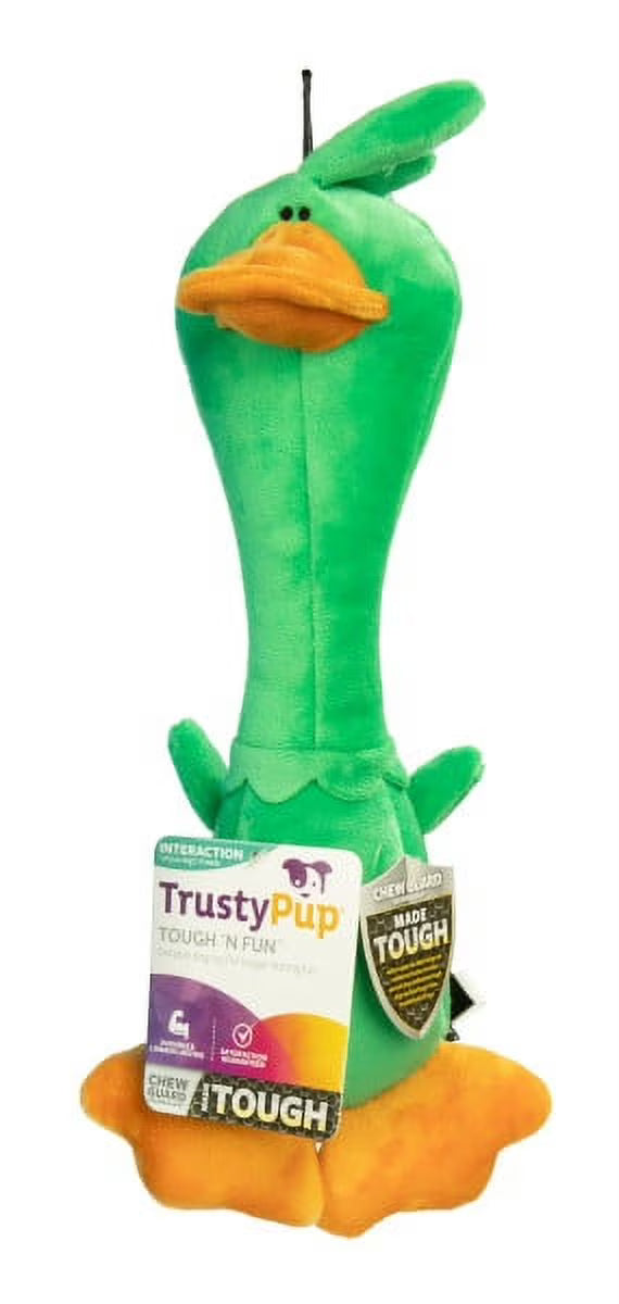 Green Large Plush Squeaker Dog Toy (3 Pack) F659
