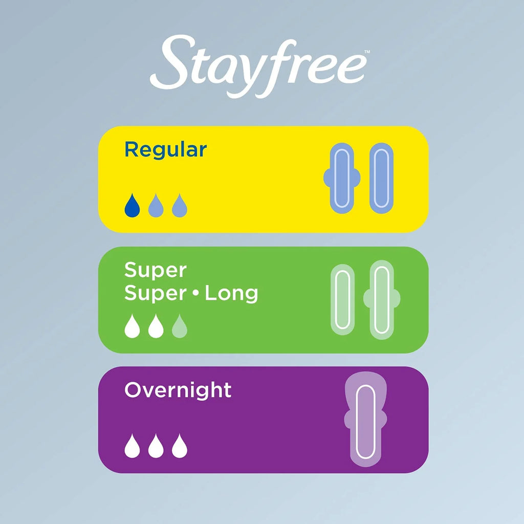 Stayfree Maxi Pads Regular Deodorant, 66 Count - Pack of 3 R529199
