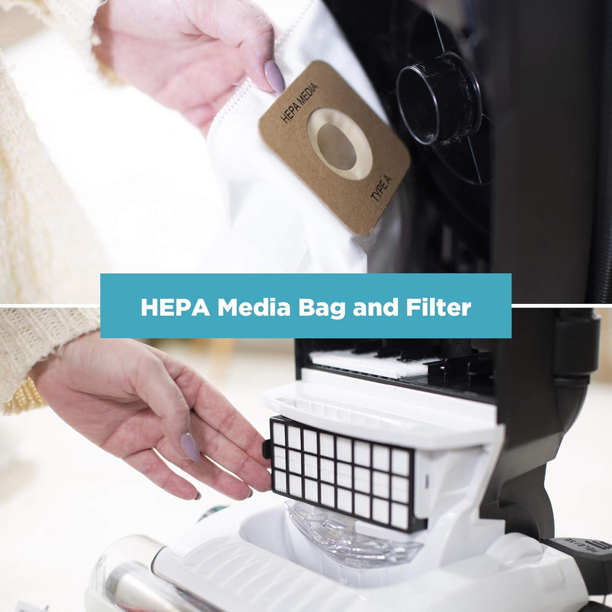 Upright Vacuum with Certified HEPA Filter and Bag Y9818