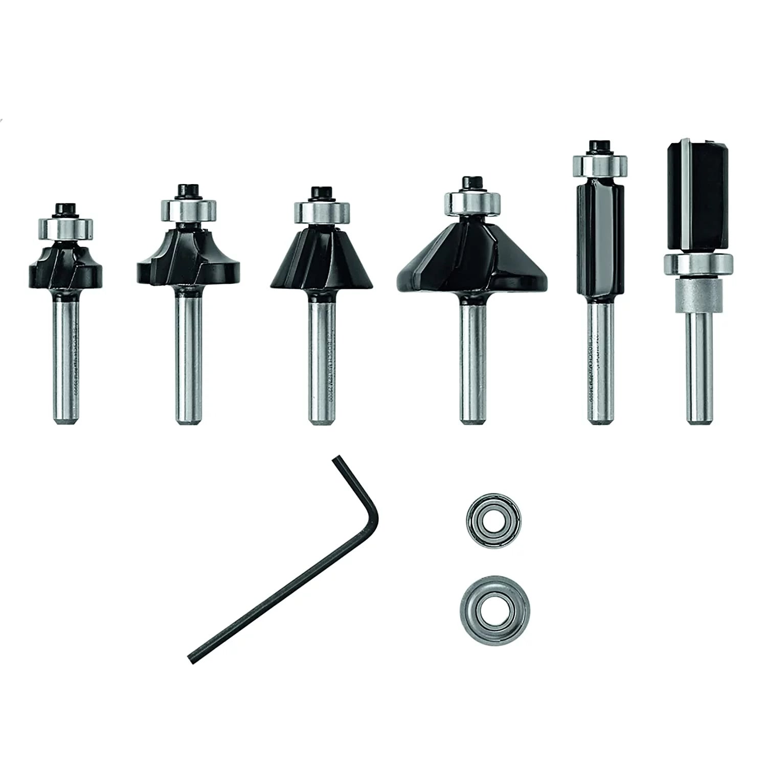6 pc. Carbide-Tipped Router Bit Set Z366574