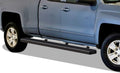 Black Powder Coated 5in Running Boards Side Steps Step Rails Z43420