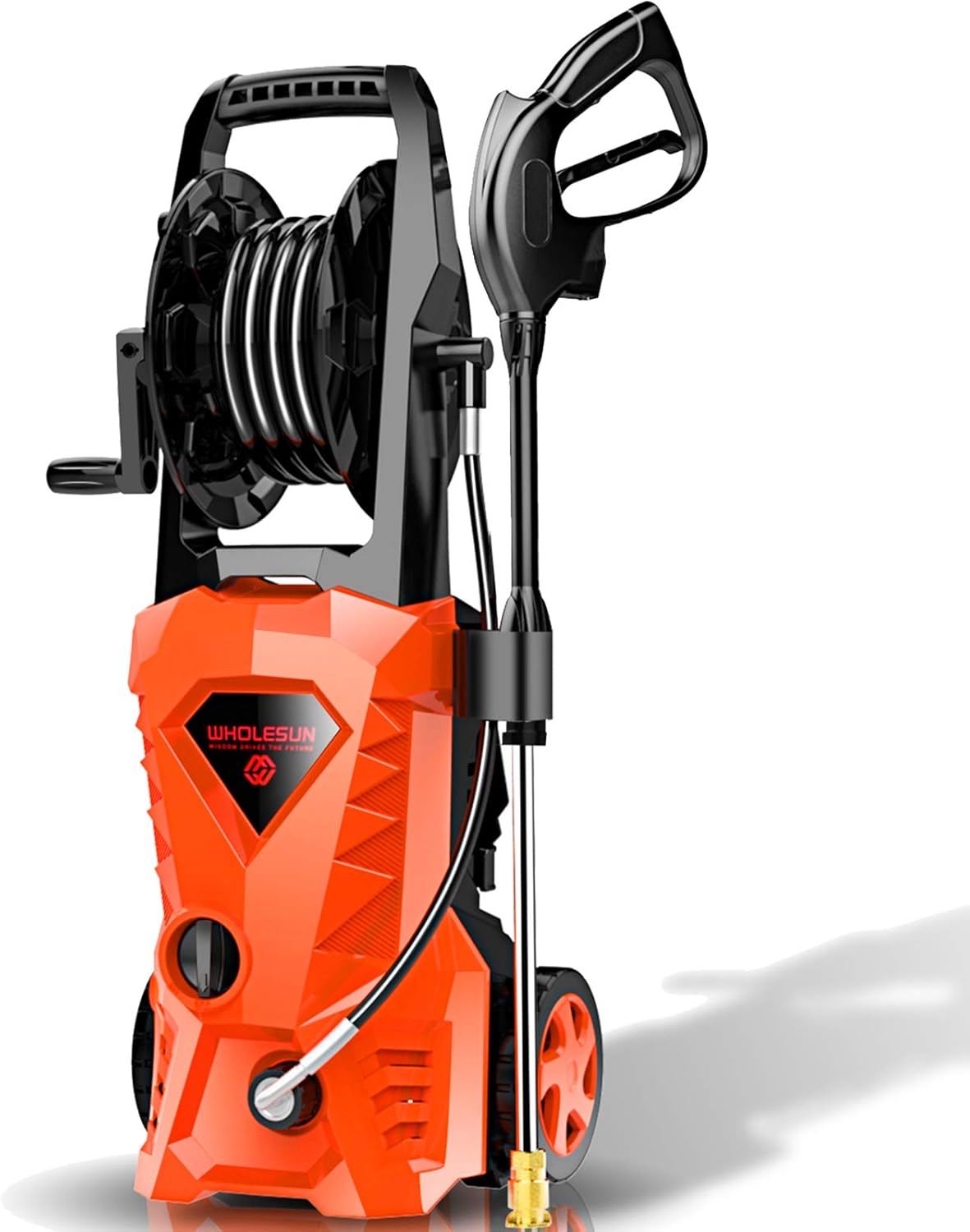 Electric Pressure Washer 2.4 GPM 1600W with 4 Nozzles Foam Cannon J439