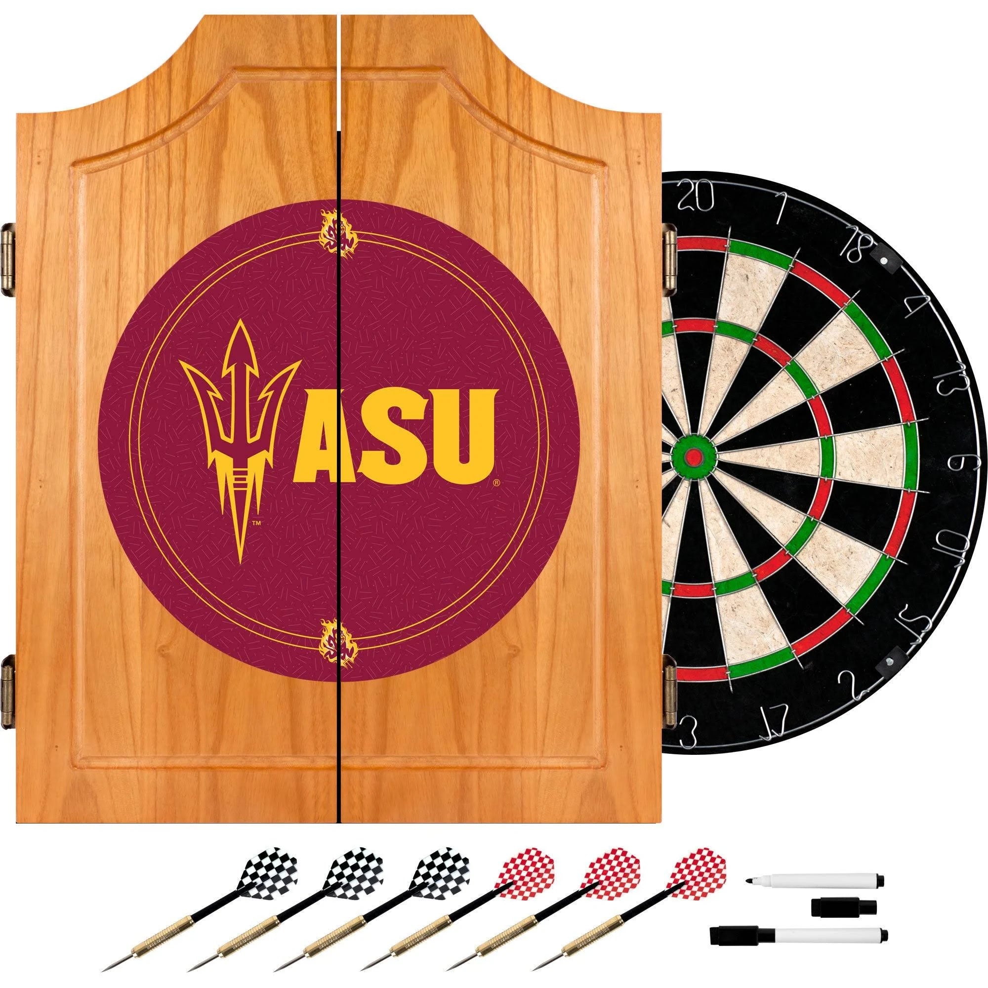 Wood Dart Cabinet Set N824