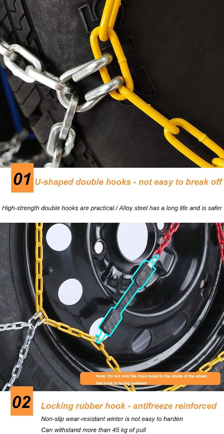 Alloy Snow Chain Tire Chain Set of 2 S620108