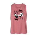 Juniors Cropped Racerback Tank Top H8347