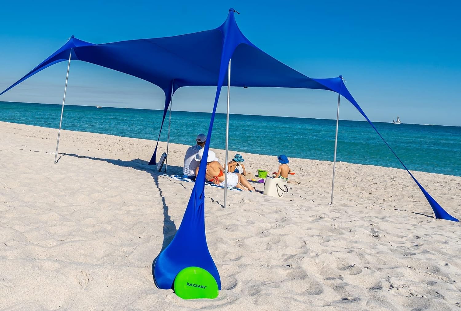 Beach Tent Pop Up Canopy Sun Shelter UPF50+ Lightweight Outdoor Shade with Ground Pegs and Stability Poles Y670841