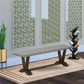 Cement Top Dining Bench N30246