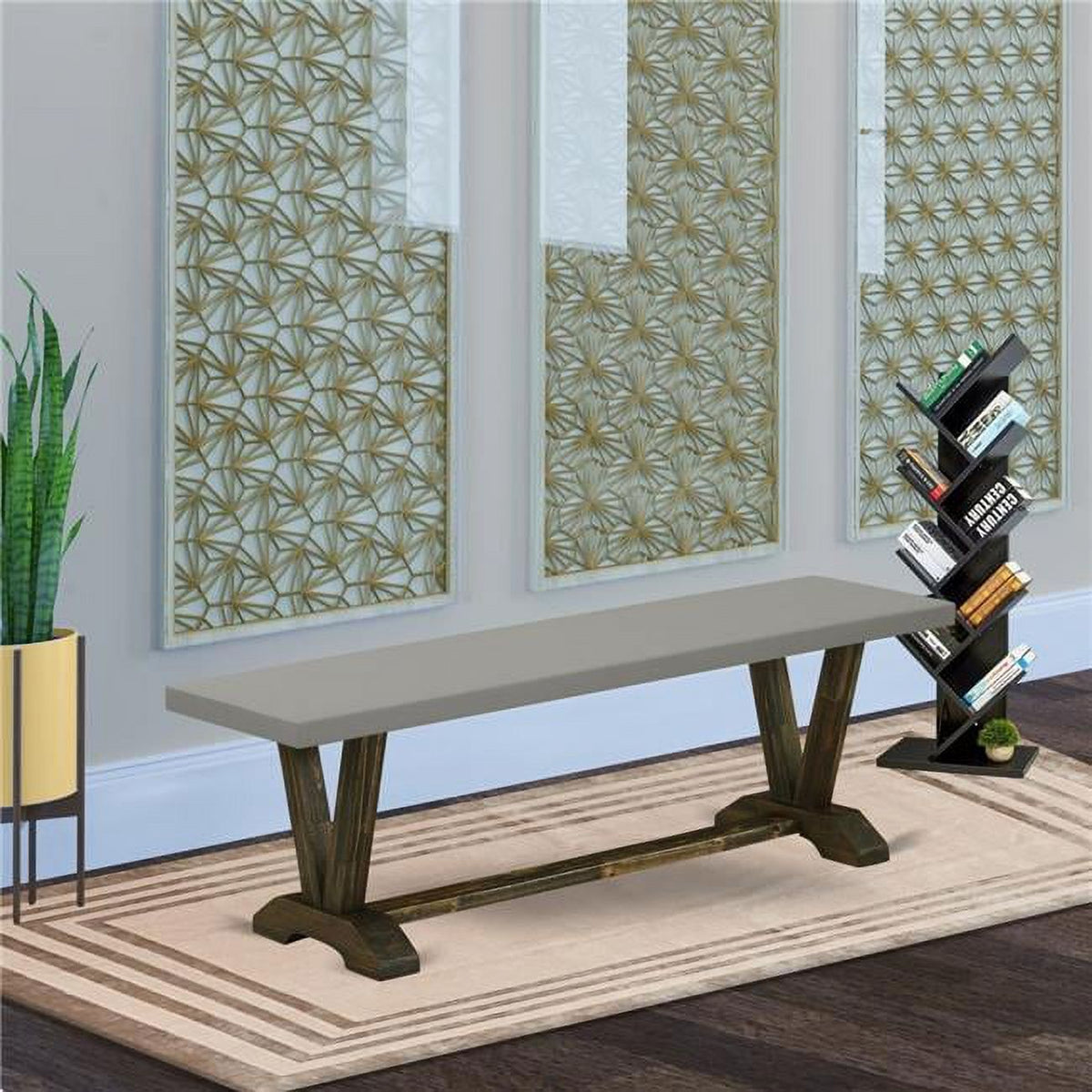 Cement Top Dining Bench N30246