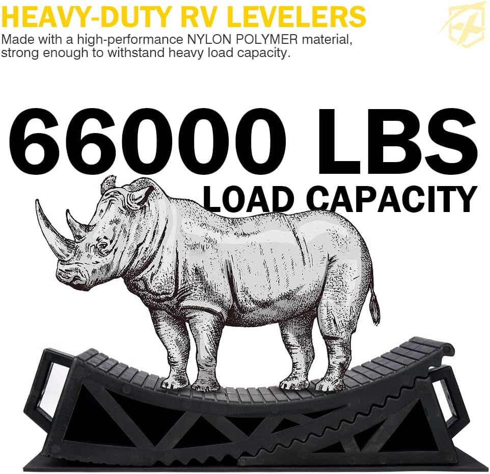 RV Leveling System Kit 2PCS with Anti-Slip Mats L2577