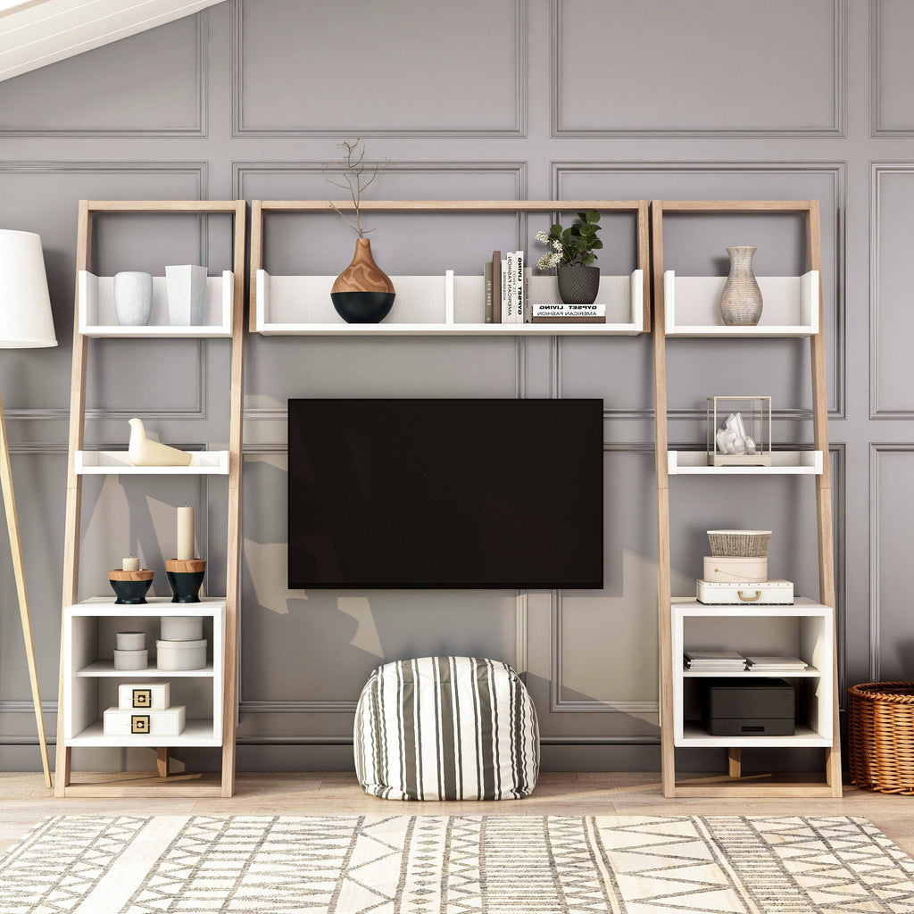 Natural White Entertainment Center T290856