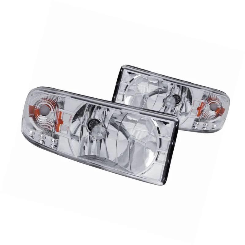 Chrome Crystal Headlights W331