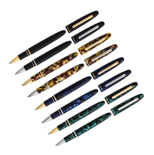 Tortoise Rollerball Pen with Gold Trim Y38517