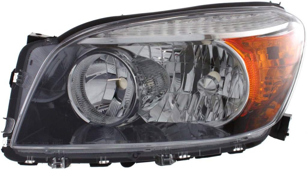 Headlight Assembly 2006 2007 2008 Driver Side Black Housing E295