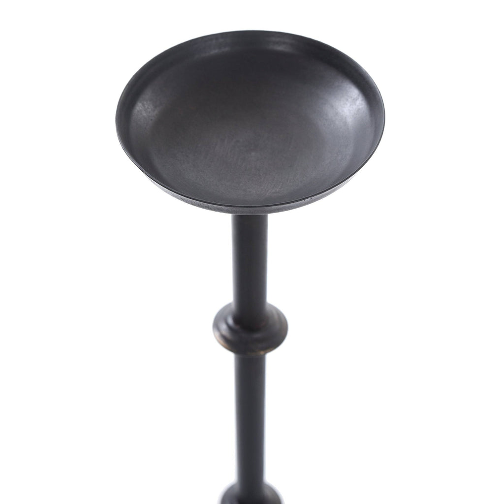 Dark Bronze Brass Metal Candle Holder S355792