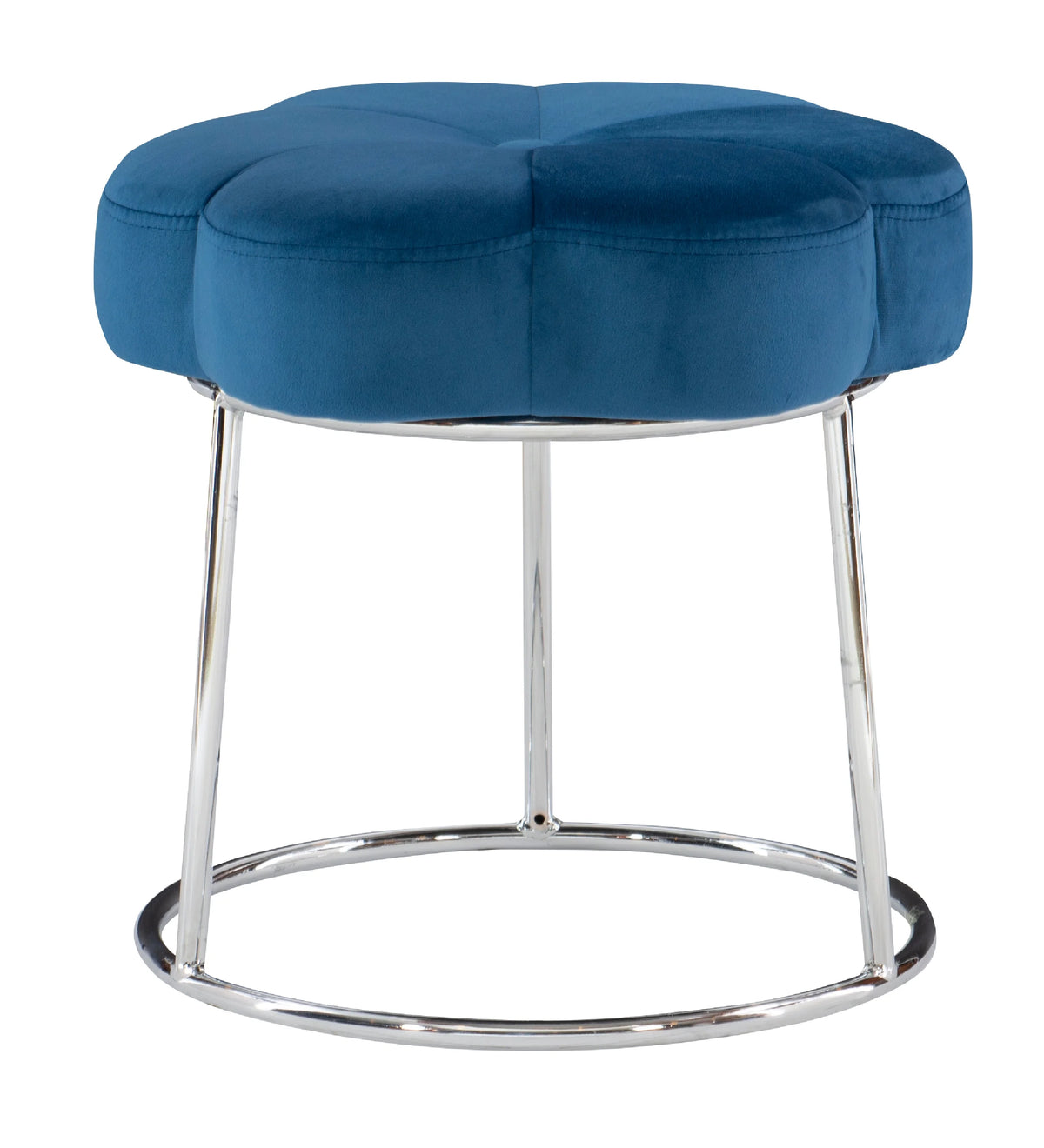 Navy Velvet Vanity Stool or Ottoman T28872